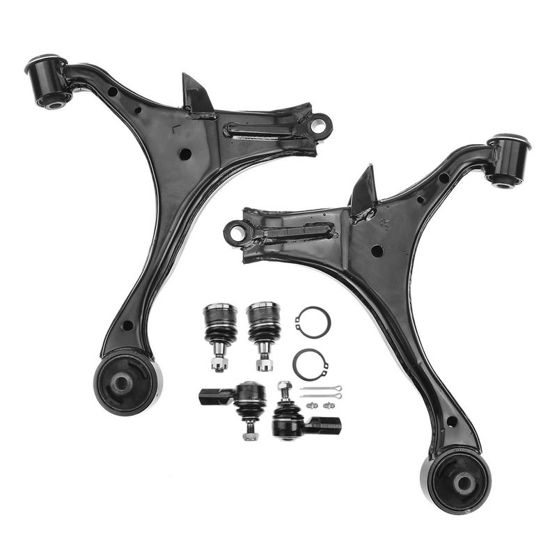 6x Front Lower Control Arm Ball Joint Outer Tie Rod for Honda Civic 2001-2005