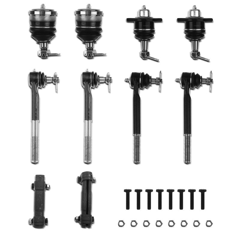 10x Inner & Outer Tie Rod End & Front Ball Joint for Chevy C2500 C3500 89-92 GMC
