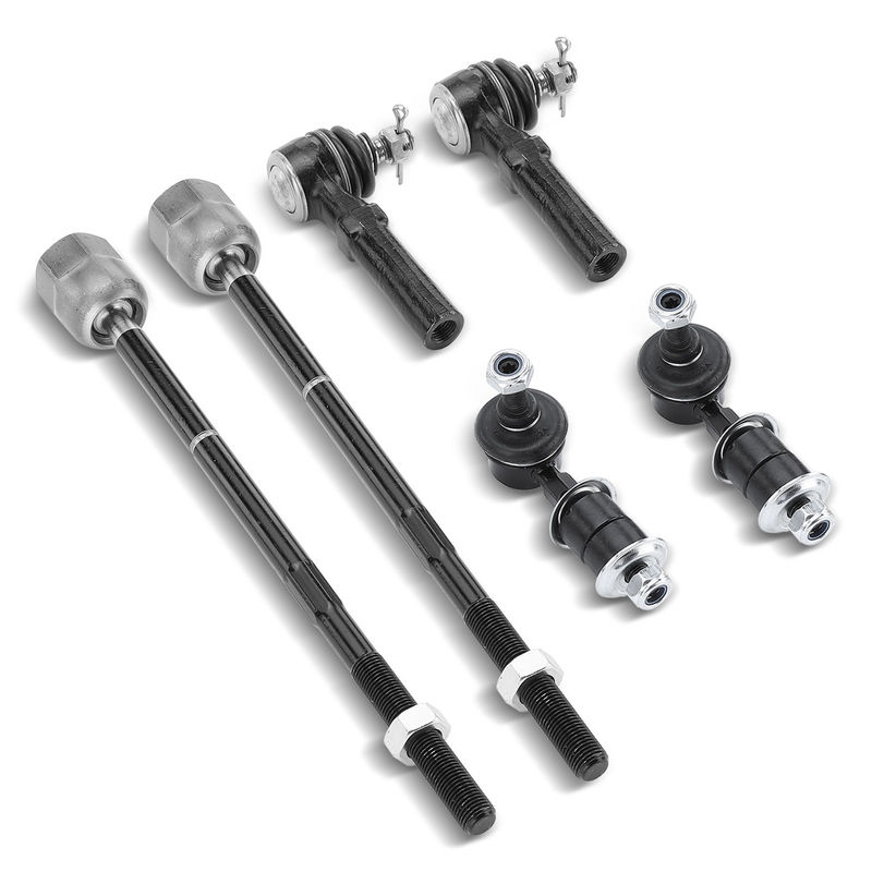6x Front Stabilizer Bar Link & Tie Rod End for Mercury Villager Nissan 1993-2002