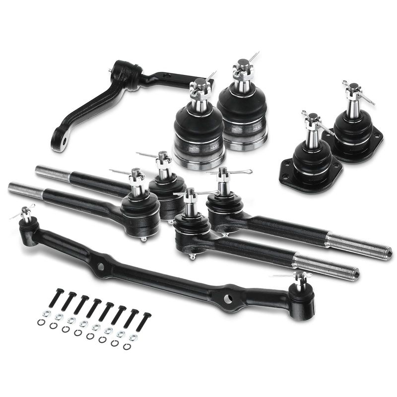 10x Inner & Outer Tie Rod End & Idler Arm & Ball Joints for Chevy Blazer S10 RWD