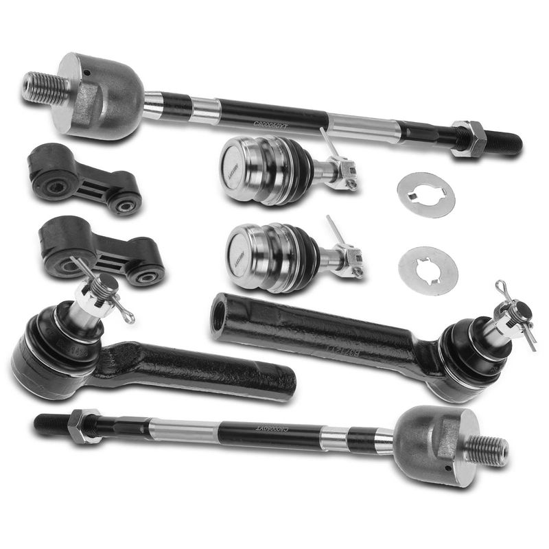 8x Front Stabilizer Sway Bar End Links & Tie Rod End for Subaru Impreza 98-01