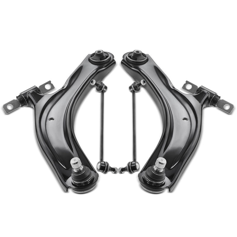 4x Front Control Arm with Ball Joint & Sway Bars for Nissan Rogue L4 2.5L