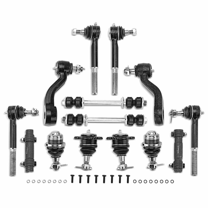 14x Front Sway Bar Link & Tie Rod End for Cadillac Escalade Chevrolet Tahoe GMC