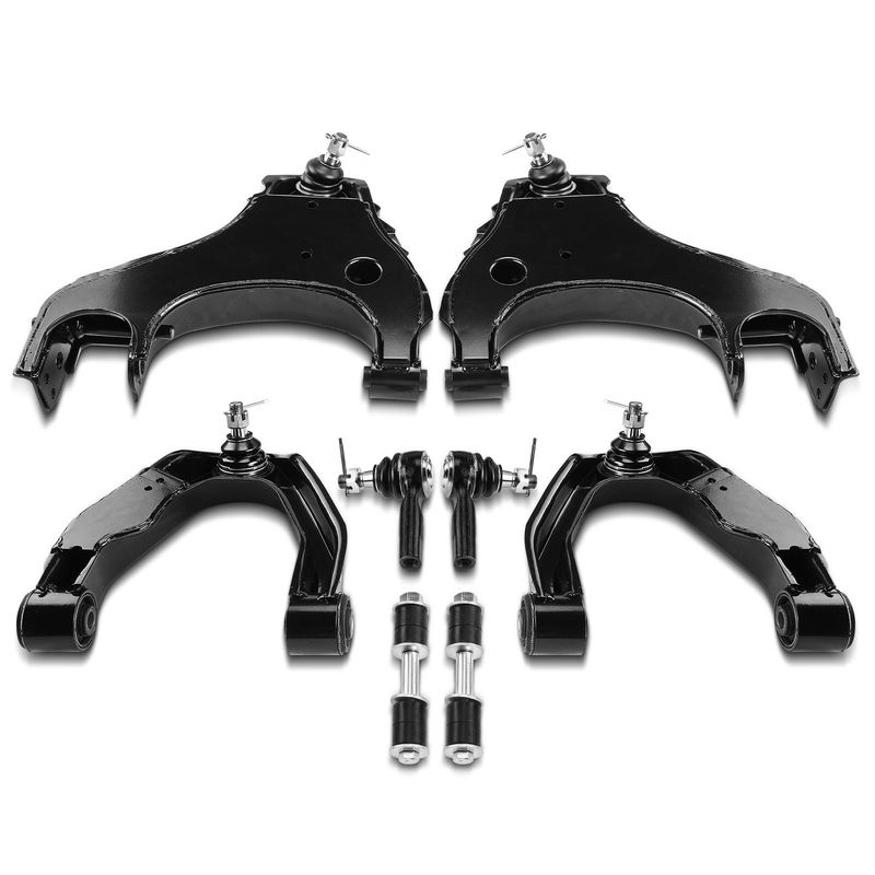 8x Front Control Arm with Ball Joint & Sway Bar Link for Nissan Xterra 00-04