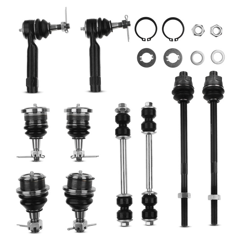10x Front Sway Bar Link & Tie Rod End Ball Joint for Chevy Silverado Sierra