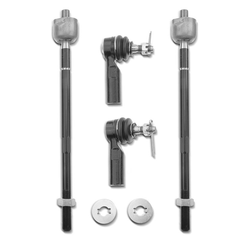 4x Inner & Outer Tie Rod End for Toyota Corolla RAV4 Chevrolet Prizm Geo Prizm
