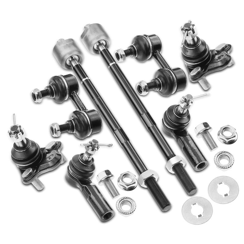 8x Front Stabilizer Bar Link & Tie Rod End & Ball Joint for Toyota Corolla 96-02