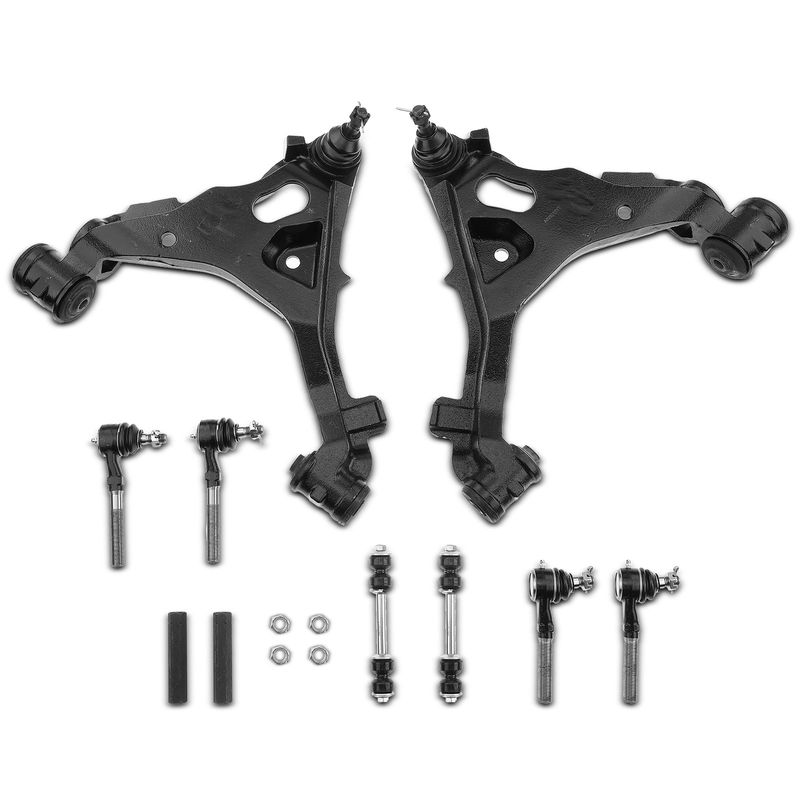 10x Front Control Arm with Ball Joint Stabilizer Bar Link for Ford F-150 Lincoln