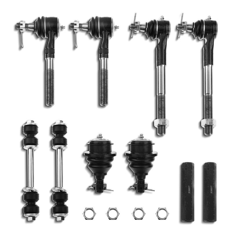10x Front Stabilizer Bar Link & Inner Outer Tie Rod End Kit for Ford F-150 F-250