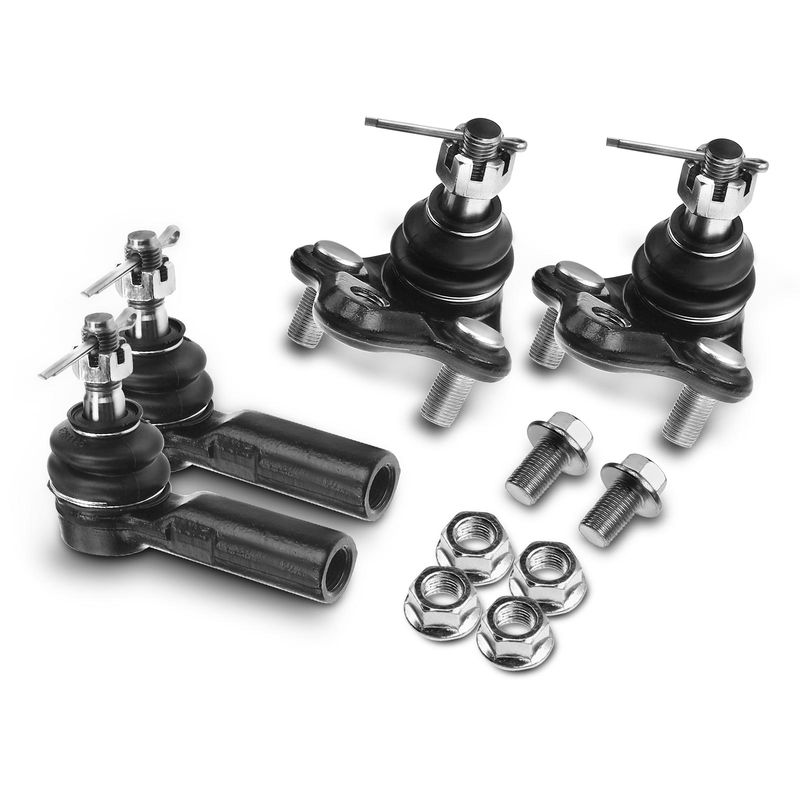 4x Outer Tie Rod End & Front Lower Ball Joint for Chevrolet Prizm Toyota Celica