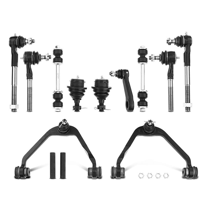 13x Front Control Arm & Sway Bar Link & Tie Rod End & Ball Joint for Ford F-150