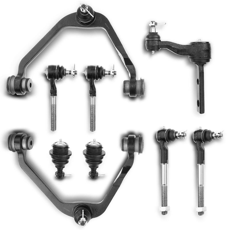 9x Front Control Arm & Ball Joint Tie Rod End for Ford F-150 F-250 Lincoln RWD