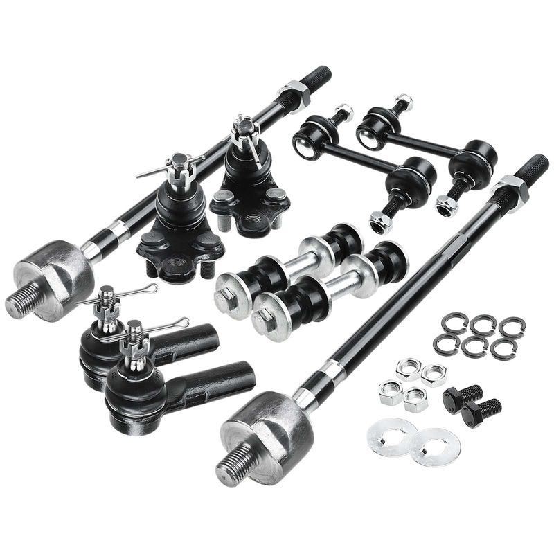 10x Front & Rear Sway Bar Link & Tie Rod Ends Ball Joint for Toyota Corolla