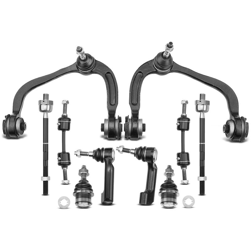 10x Front Control Arm with Ball Joint Stabilizer Bar Link for Ford F150 09-14