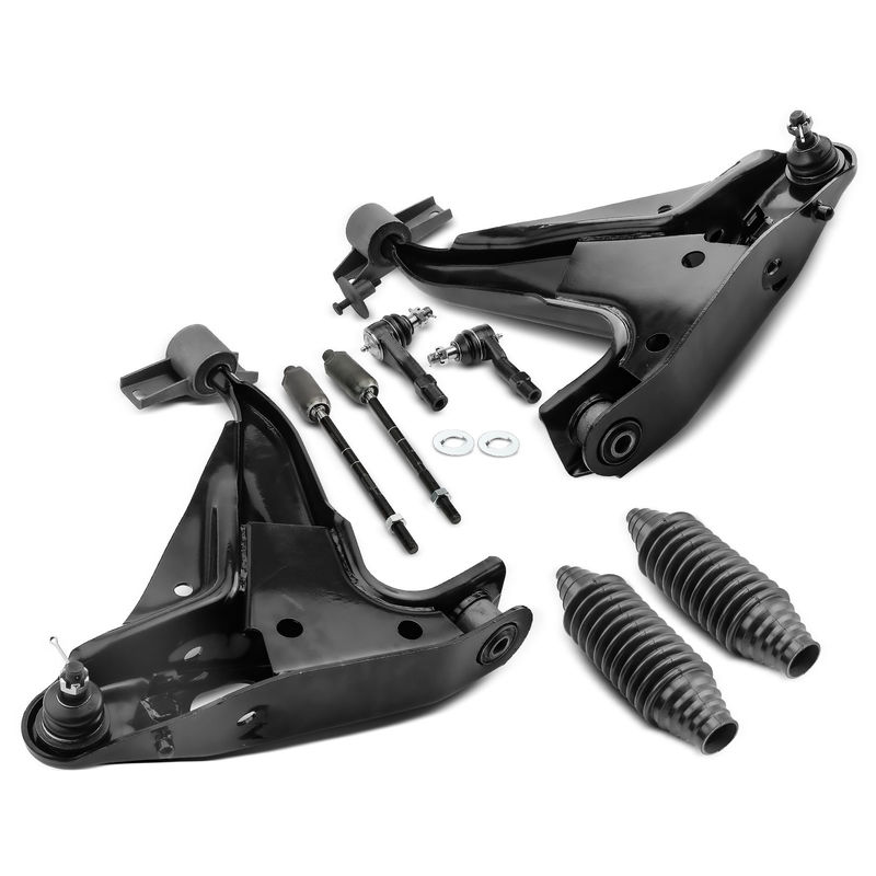 8x Front Lower Control Arm with Ball Joint Tie Rod End for Ford Explorer Mercury