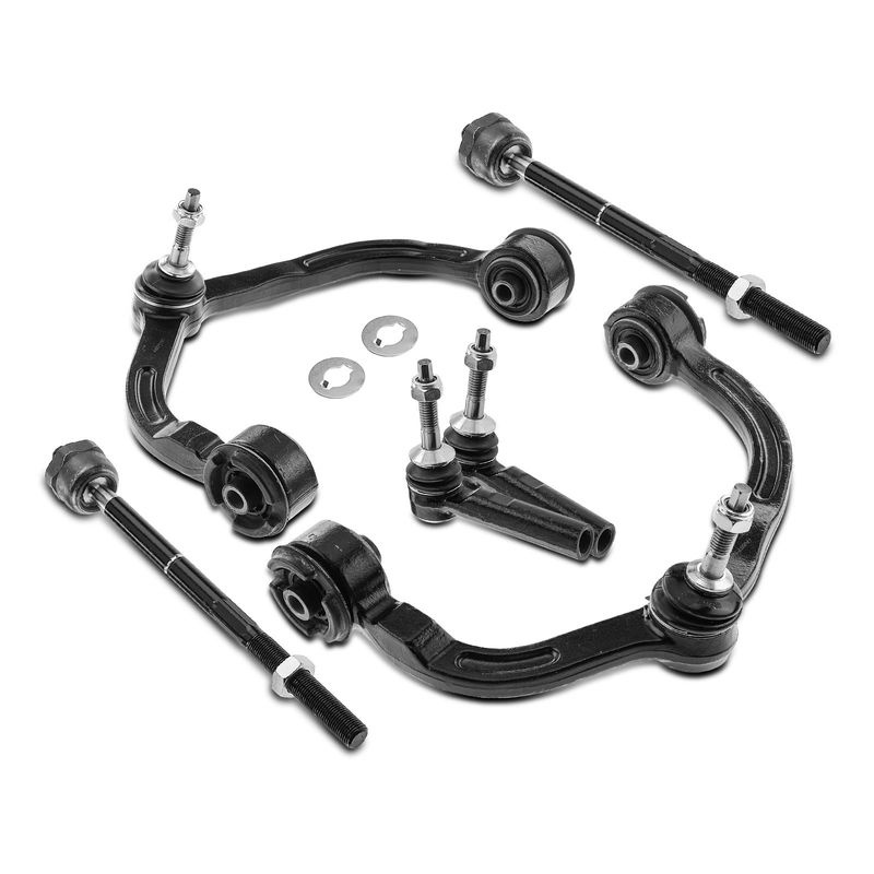 6x Front Control Arm with Ball Joint & Tie Rod End for Ford Expedition 03-06