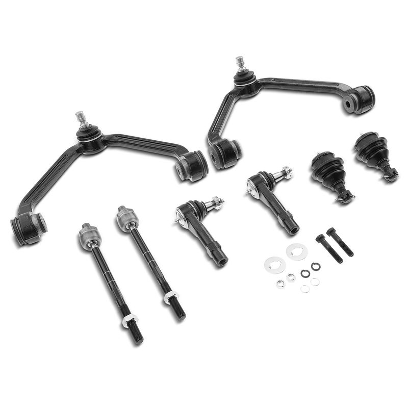 8x Front Control Arm with Ball Joint Tie Rod End for Ford Explorer Mazda