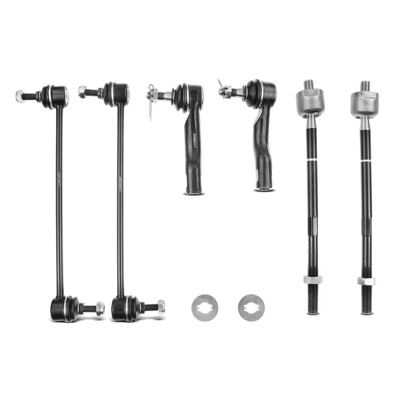 6x Front Stabilizer Bar Link and Tie Rod End for Toyota RAV4 2001-2003 L4 2.0L