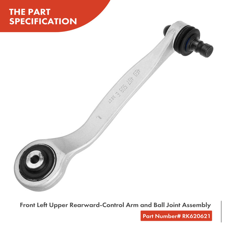 2x Front Upper Rearward Control Arm with Ball Joint for Audi A6 Quattro S6 S8 VW