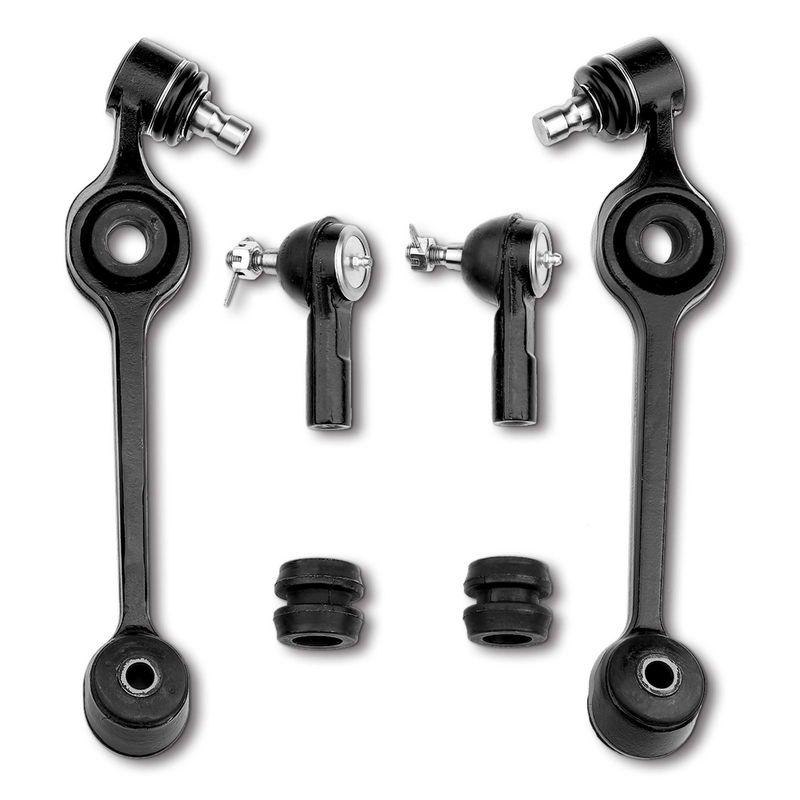 6x Front Lower Control Arm with Ball Joint Tie Rod End for Ford Escort 1984-1990