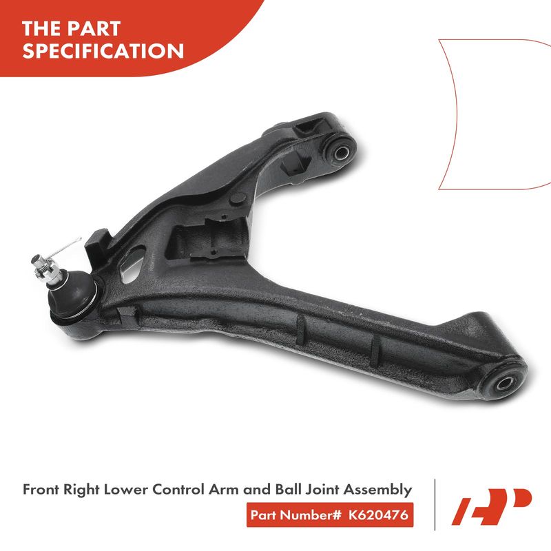 2x Front Lower Control Arm with Ball Joints for Dodge Dakota 00-04 Durango 4WD