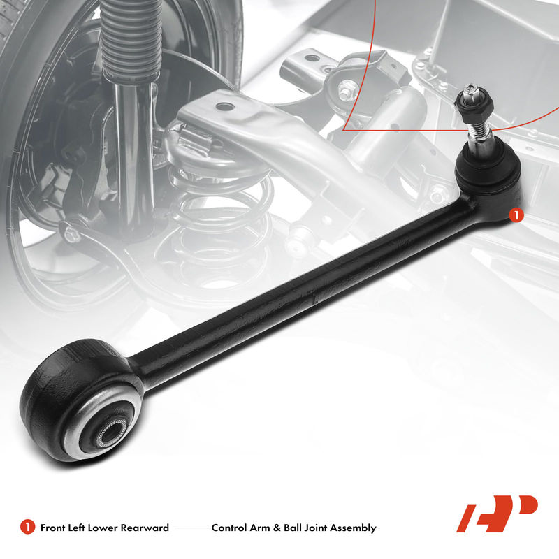 Front Left Lower Rearward Control Arm with Ball Joint for Chevy Caprice 11-13