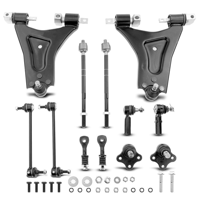 12x Front & Rear Control Arm Sway Bar Link Tie Rod End for Ford Contour Mercury