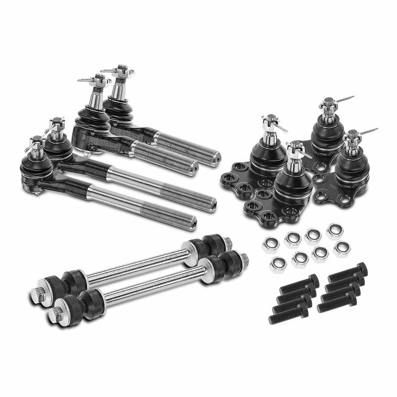 10x Front Stabilizer Bar Link & Tie Rod End for Dodge Ram 1500 2000-2001 RWD