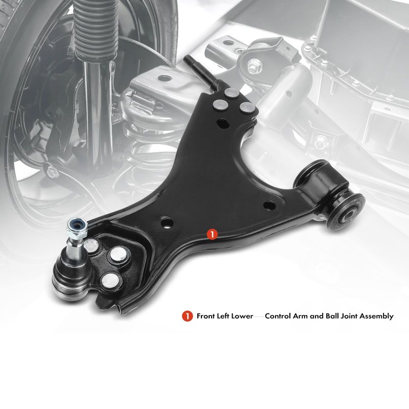 Front Left Lower Control Arm & Ball Joint for Buick Enclave Chevy GMC Saturn
