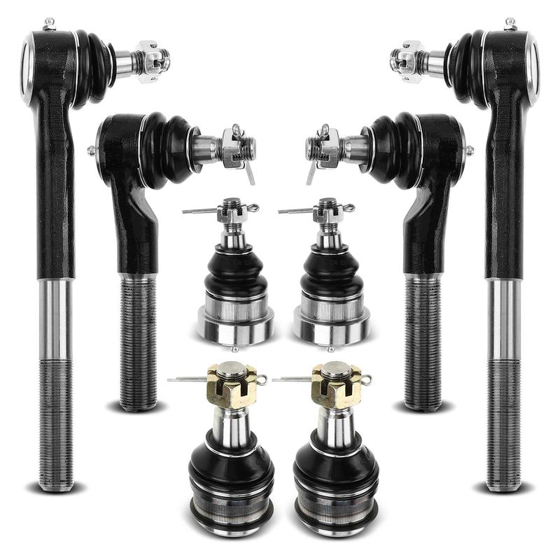8x Inner & Outer Tie Rod End & Ball Joint for Dodge Ram 2500 3500 1994-1999 RWD