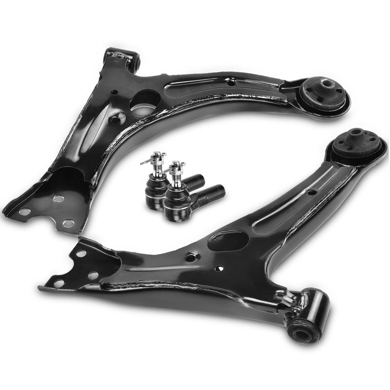 4x Front Lower Control Arm Tie Rod End for Toyota Matrix Pontiac Vibe 03-08 1.8L