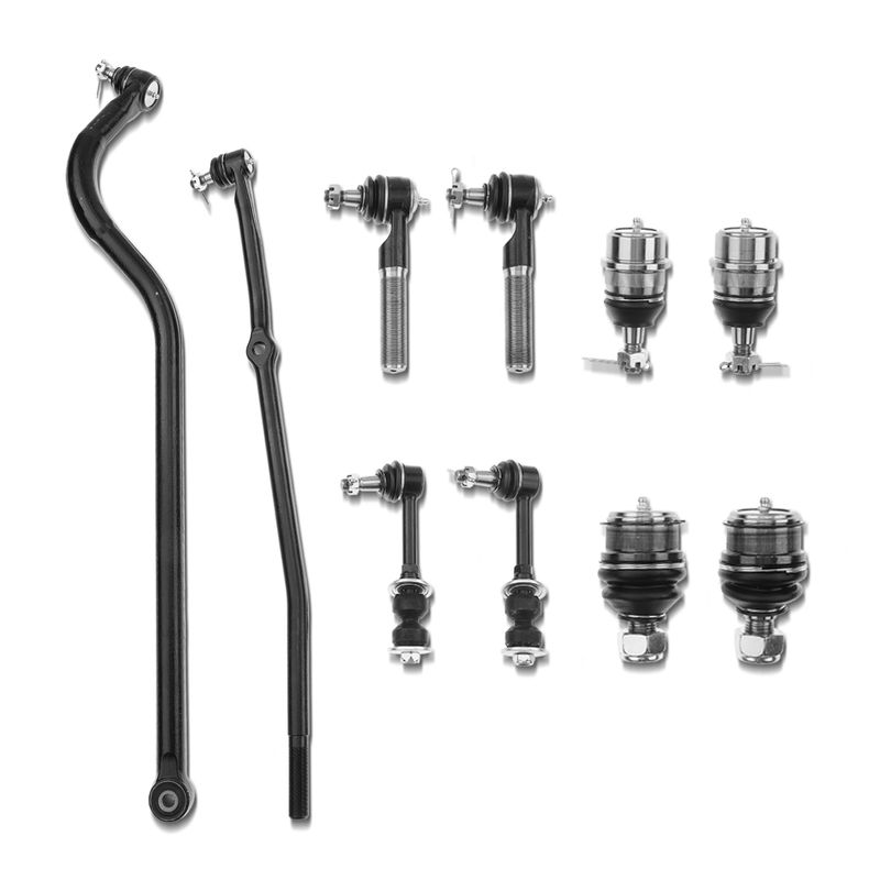 10x Front Sway Bar Link & Tie Rod End Ball Joint & Track Bar for Dodge Ram