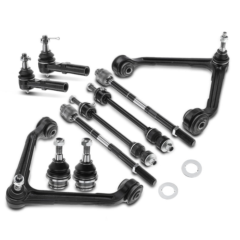 10x Front Control Arm & Ball Joint & Sway Bar Link & Tie Rod End for Dodge Ram