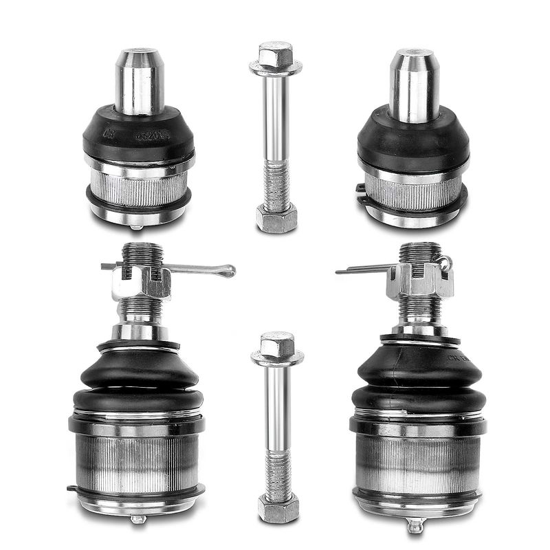4x Front Lower & Upper Ball Joints Kit for Ford F-250/350 Super Duty Excursion RWD