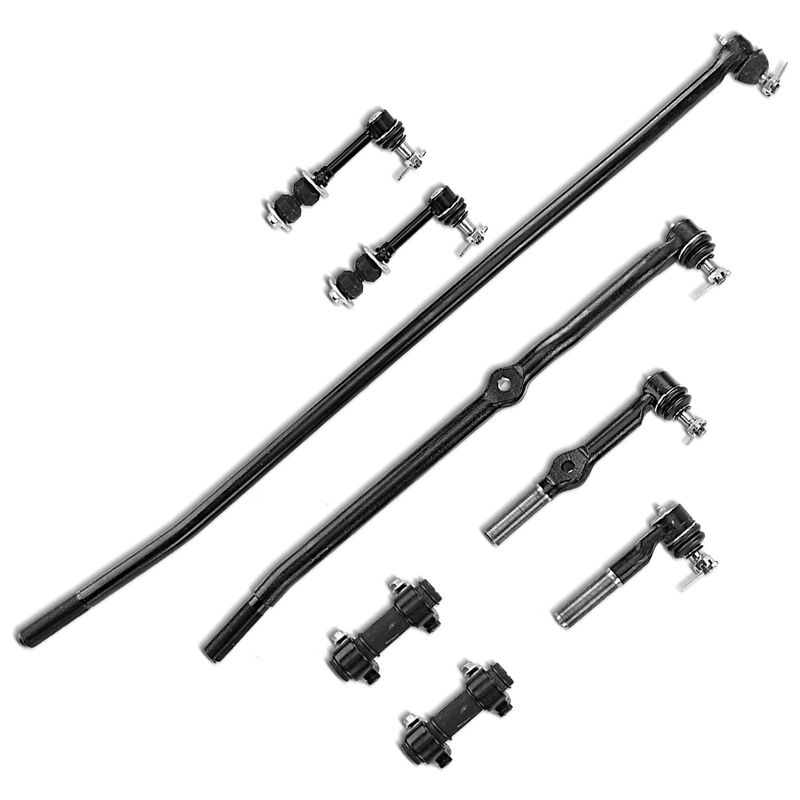 8x Front Inner & Outer Tie Rod End Sway Bar Links for Dodge Ram 1500 2500 95-97