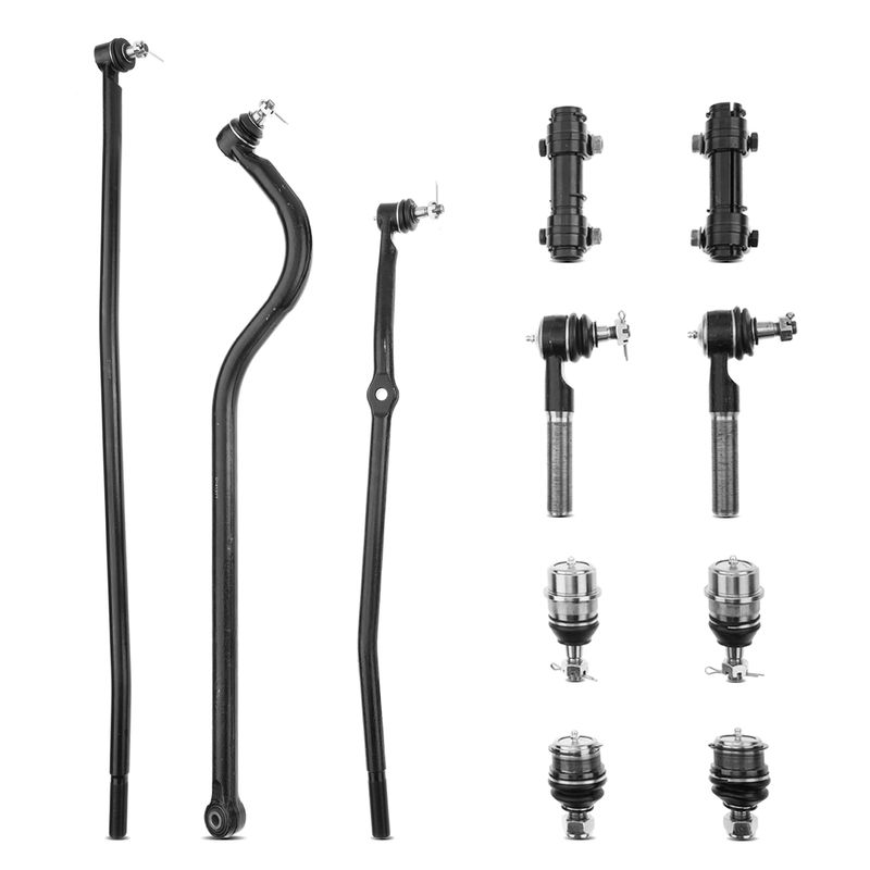 11x Inner & Outer Tie Rod End with Ball Joint Track Bar for Dodge Ram 1500 98-99