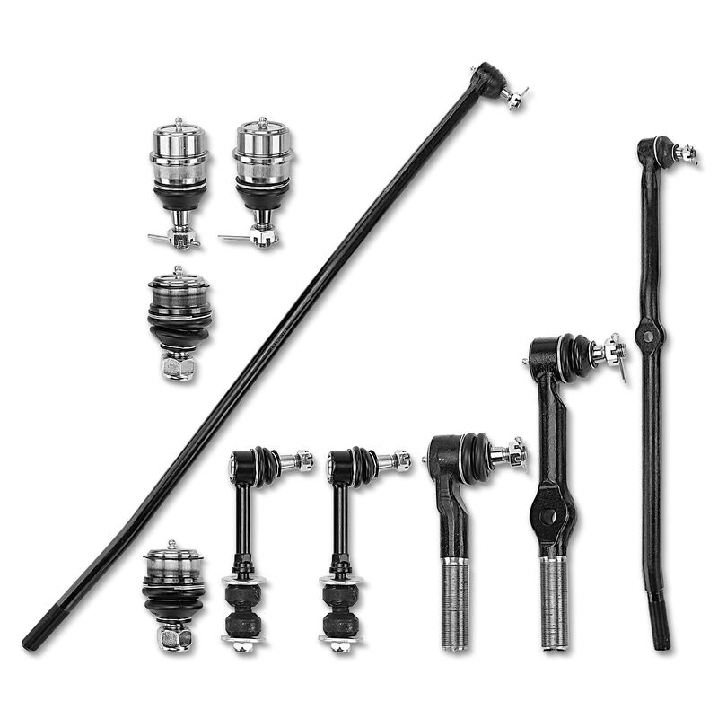 10x Front Tie Rod End Ball Joints Sway Bar Links for Dodge Ram 1500 2500 95-97