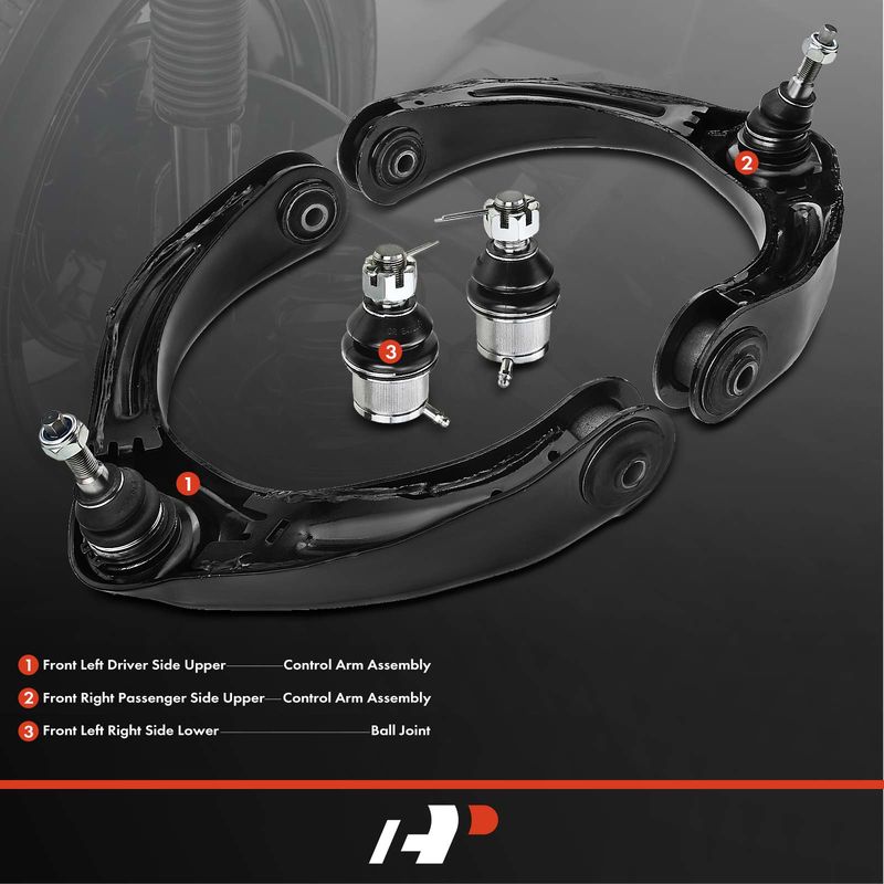 4x Front Control Arm & Ball Joint Assembly for Dodge Ram 1500 2006-2008 4WD
