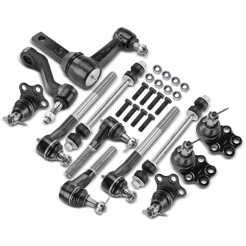 12x Front Idler Arm & Pitman Arm Stabilizer Bar End Link for Dodge Ram 1500 00-20
