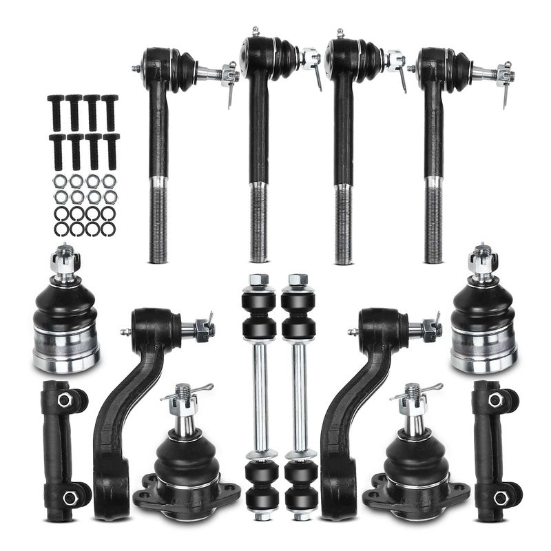 14x Front Sway Bar Link with Ball Joint Tie Rod End for Chevrolet Express 1500 GMC