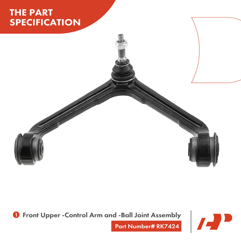 10x Front Control Arm with Ball Joint Sway Bar Link Tie Rod End for Dodge Ram