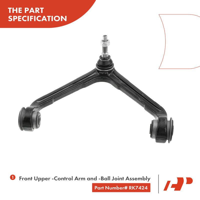 8x Front Control Arm with Ball Joint Tie Rod End for Dodge Ram 1500 2002-2005