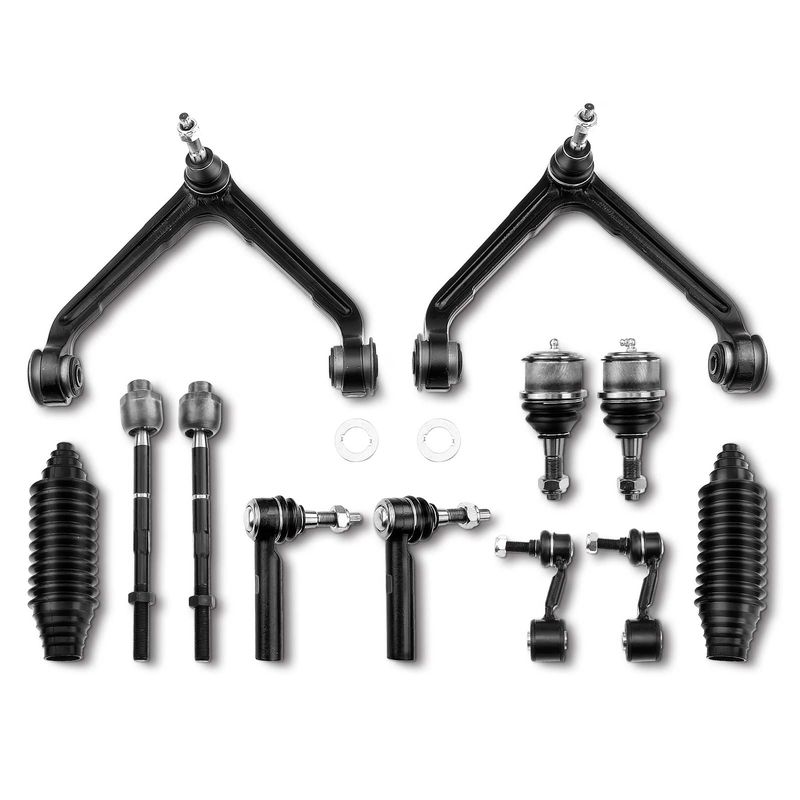 12x Front & Rear Control Arm Sway Bar Link Tie Rod End for Dodge Durango Chrysler