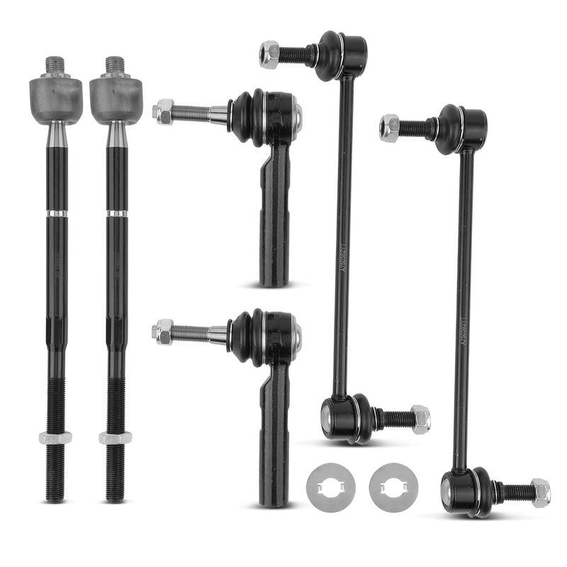 6x Front Stabilizer Bar End Link Tie Rod End Kit for Dodge Journey 2009-2018