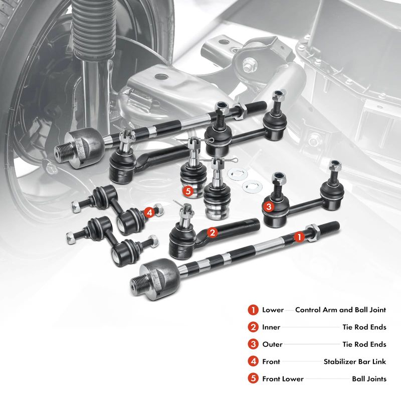10x Front & Rear Stabilizer Bar Link with Ball Joint for Subaru Legacy Outback