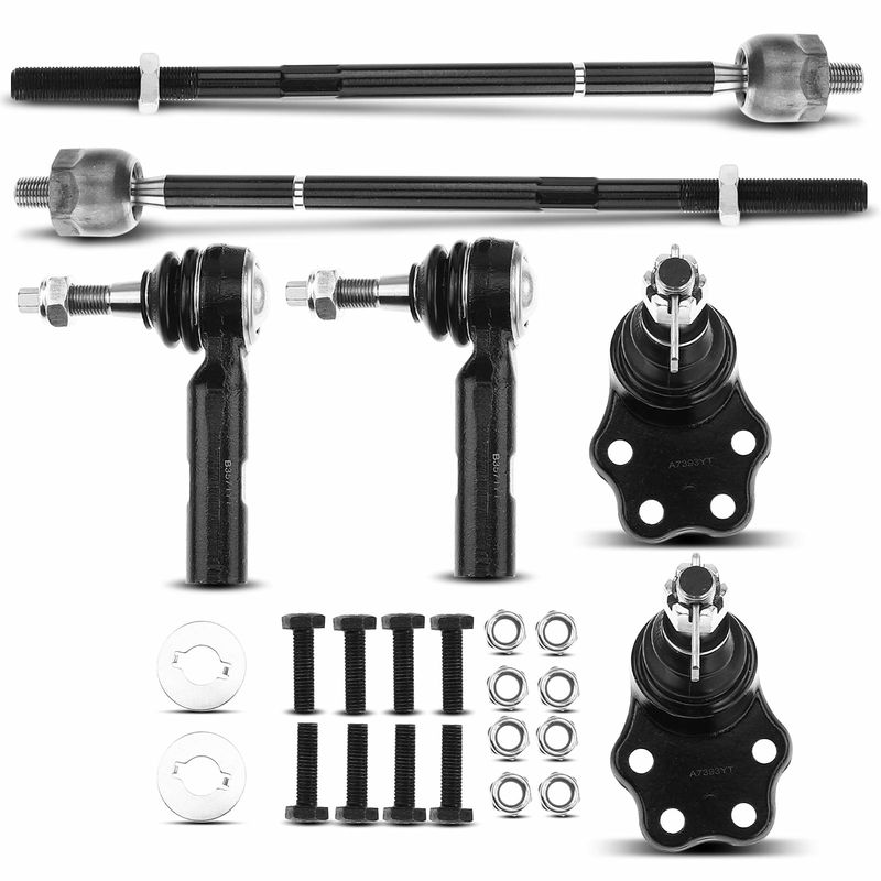 6x Inner & Outer Tie Rod End Front Lower Ball Joint for Dodge Dakota Durango RWD
