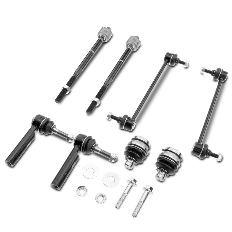 8x Front Stabilizer Bar Link with Ball Joint Tie Rod End for Dodge Caliber Jeep