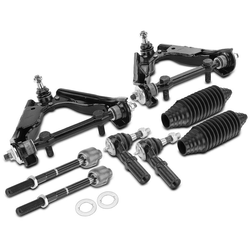 8x Front Control Arm with Ball Joint & Tie Rod End for Dodge Dakota 00-04 Durango