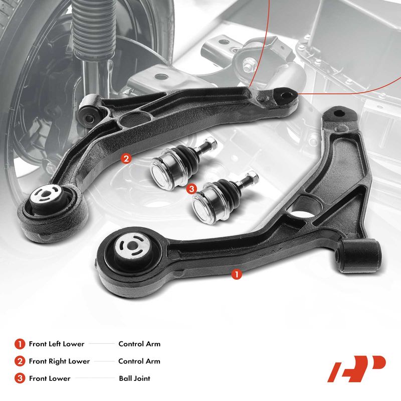4x Front Lower Control Arm Kit for Dodge Avenger 2008-2011 Chrysler Sebring