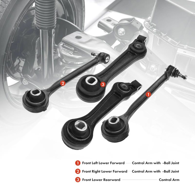 4x Front Control Arm with Ball Joint for Dodge Challenger Charger Magnum Chrysler